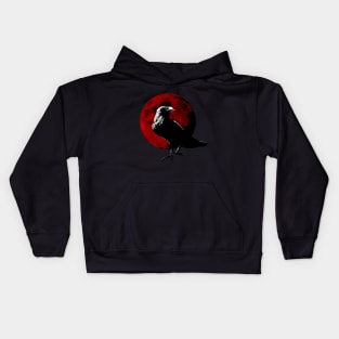 Blood Moon Raven Kids Hoodie